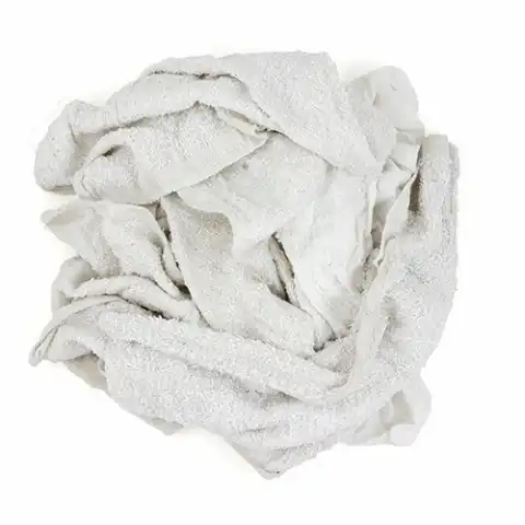 White Terry Towel Rags Size Varies 25 lb