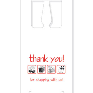 9 x 6 x 18 Small Check Mate Bag Stock Print "Thank You"