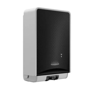 Icon Auto Soap & Sanitizer Disp w/ Black Mosaic Faceplate