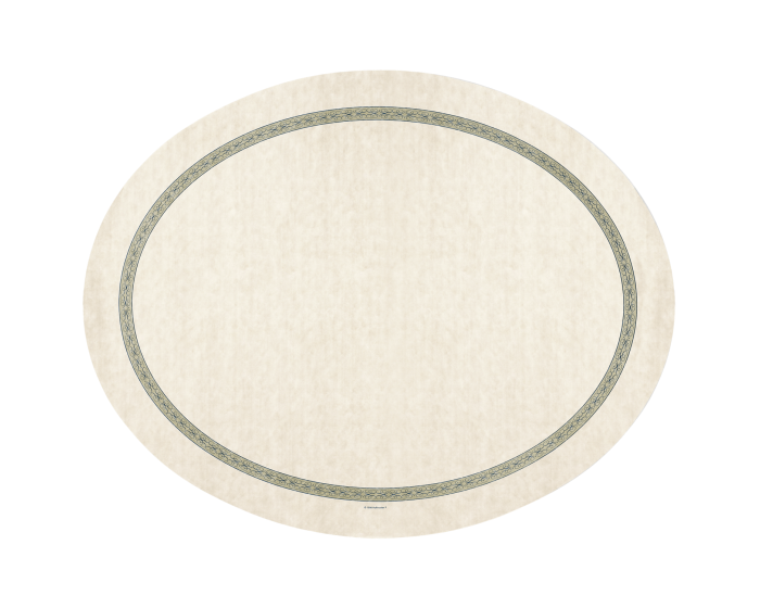 TrayMat NonSkid Oval 19" x 24" Regal