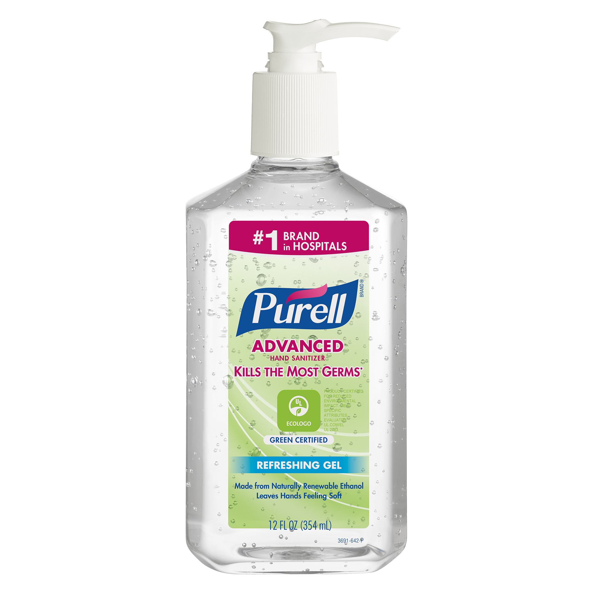 Purell Advanced Hand Sanitizer Green 12 fl oz Bottle