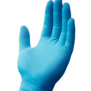 Powdered Nitrile Disposable Gloves, Blue, Medium