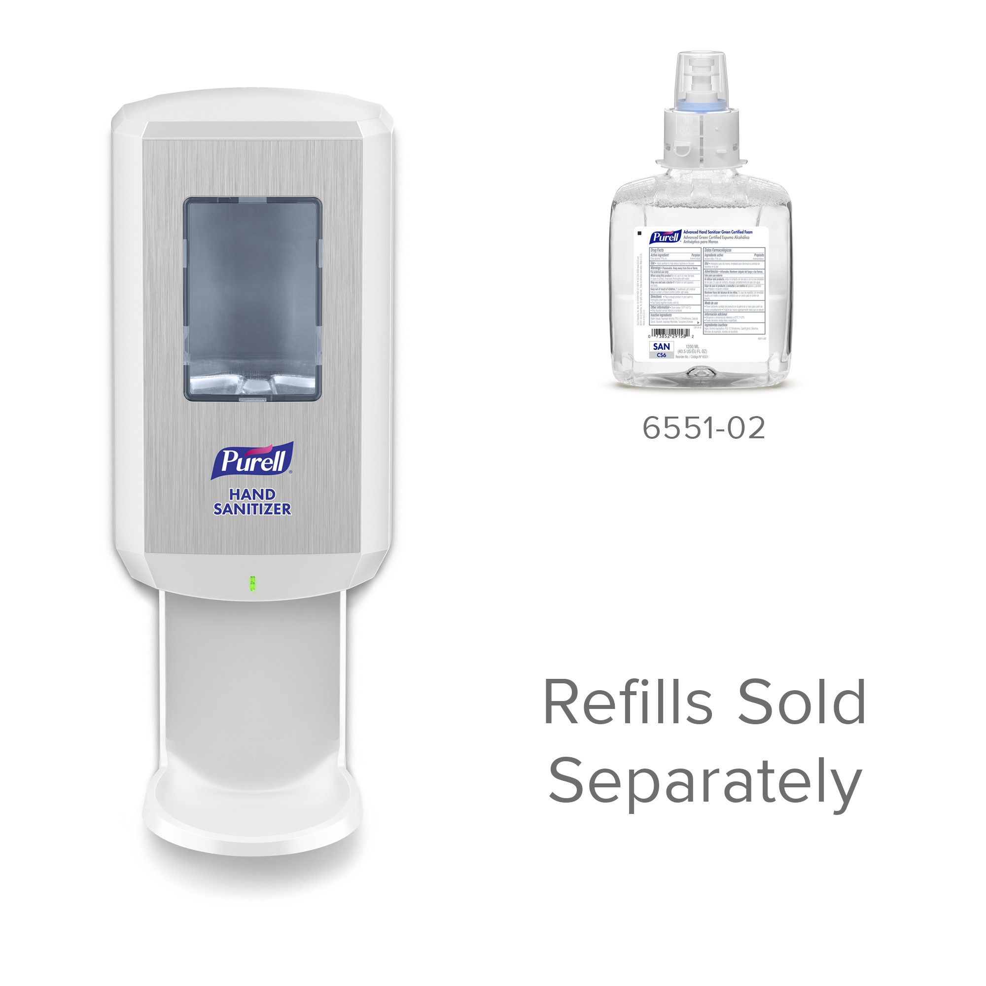 PURELL Hand Sanitizer Dispenser 1200ml Touch Free White
