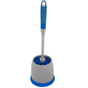 Toliet Bowl Brush and Caddy Blue / Gray