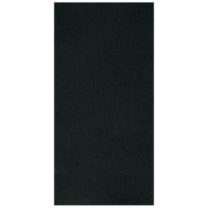 8" x 4" FashnPoint Dinner Napkin Black 1/8 Fold