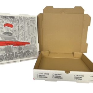 20x20x2 Plain Pizza Box White / White B Flute