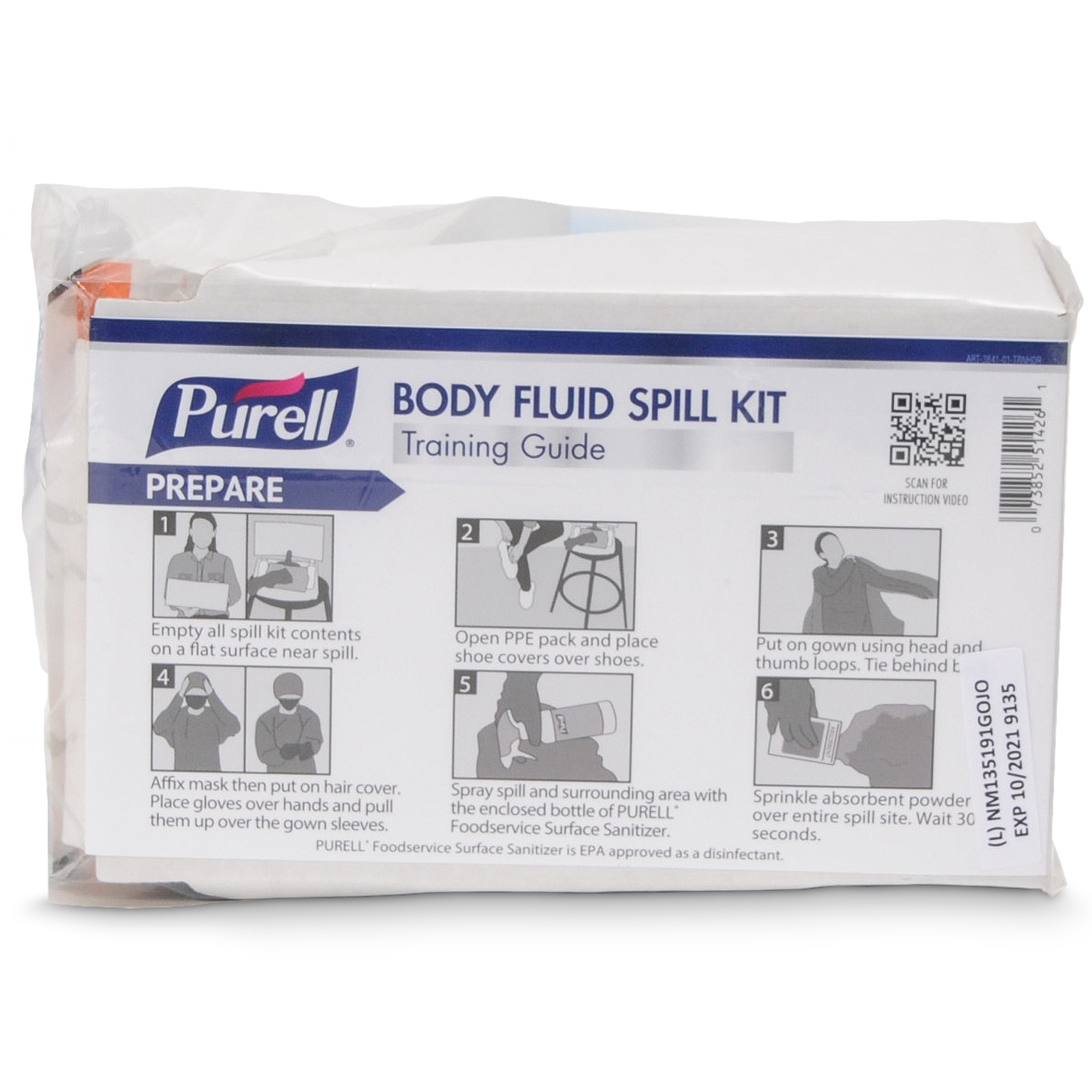 Purell Body Fluid Spill Kit Clam Shell Refill