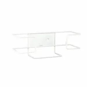 Single Box Dispose. Glove Dispenser White Enamel Coated Steel Rack