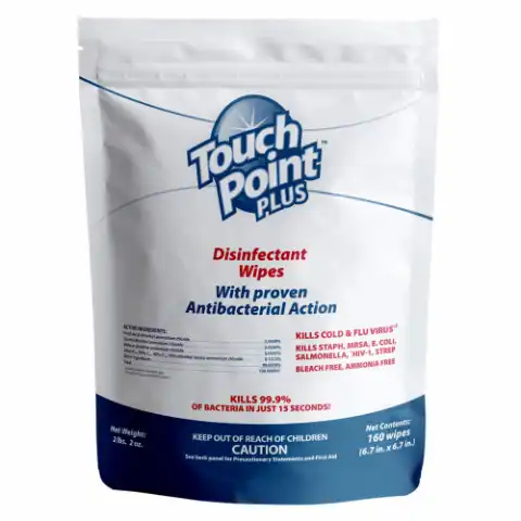 EPA Plus Disinfectant Wipes Pouch 6.7" x 6.7"