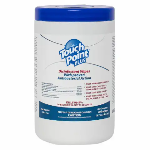 EPA Plus Disinfectant Wipes  Canister 6.7" x 6.7"