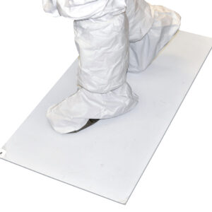Tacky Traxx Cleanroom Floor Tacky Mats 24" x 36" White 30 Sheets/Mat