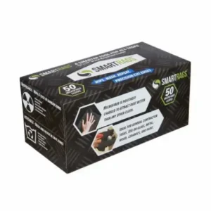 SmartRags Microfiber Towel 12" x 12" , Black , 180 GSM