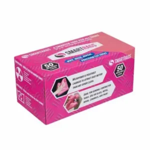 SmartRags Microfiber Towel 12" x 12" , Pink , 180 GSM