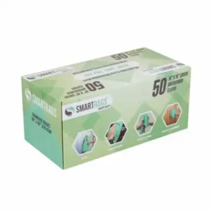 SmartRags Microfiber Towel Hvy Duty 16" x 16" , Green , 275 GSM