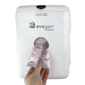 EvoGen No Touch Combination Waste Receptacle , White