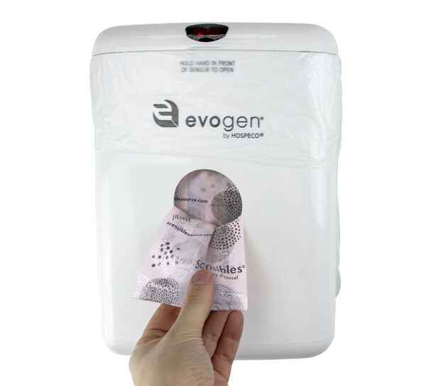 EvoGen No Touch Combination Waste Receptacle , White