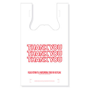 11.5" x 6.5" x 20" T-Shirt Bag Stock Print "Thank You"