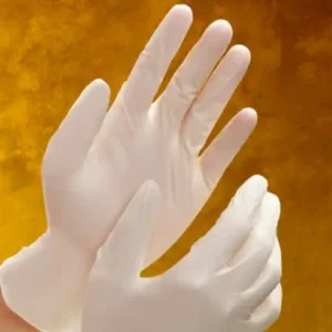 Vitex Vinyl Exam Glove Large, Creamy Beige, 4 mil
