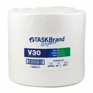 TaskBrand V30 Wipers DRC Jumbo Roll 12.25" x 12" , White , 950/Roll