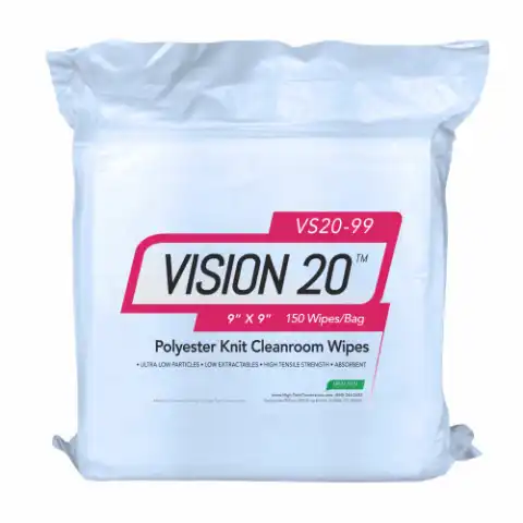 Polyester Knit Cleanroom Wipes 9" x 9" Laundered