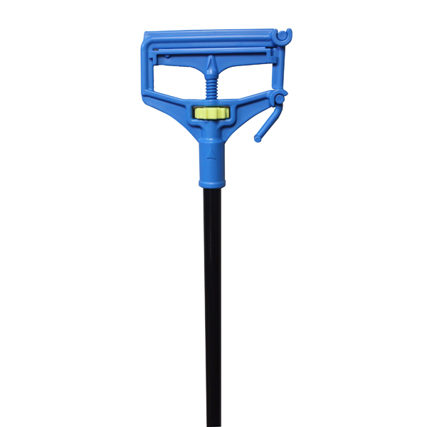 Fiberglass Mop Quick Change Side Gate Mop Handle Black / Blue