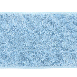 MicroWorks Microfiber Scrubber Flat Mop Zig Zag Velcro Blue , 18"