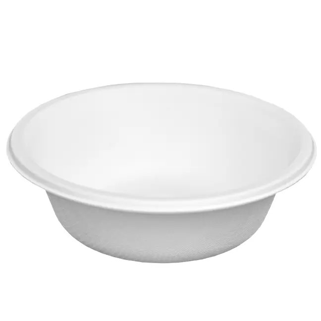 Round Bowl PFAS Free 12 oz Natural White , Harvest Fiber