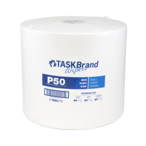 TaskBrand® Hydrospun Wipers P50 9" x 13" White, Light Duty