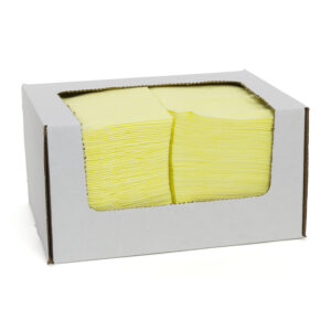 12.44" X 21" Deluxe Towel Yellow, Open Weave, 1/4 Fold
