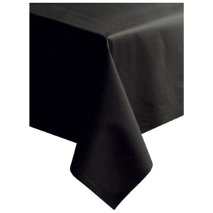 Linen Like Table Cover 50" x 108" Black