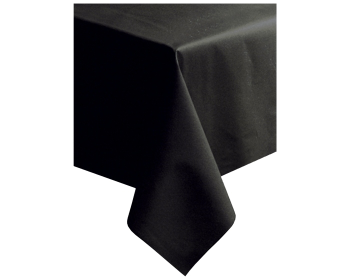 Linen Like Table Cover 50" x 108" Black