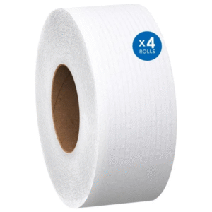 Scott Jumbo Roll Toilet Paper White 1000' , 2-Ply Non-Perferated
