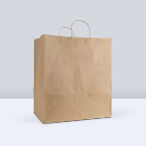 Reddi-2-Go Twist Handle Paper Bag 14" x 10" x 15.75" , Kraft , 70#