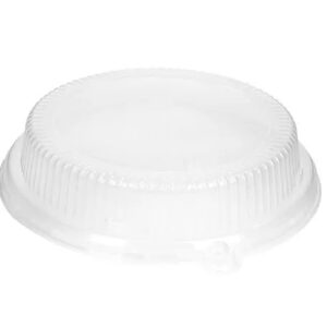 Round Ribbed Plate Lid 10 inch, Clear