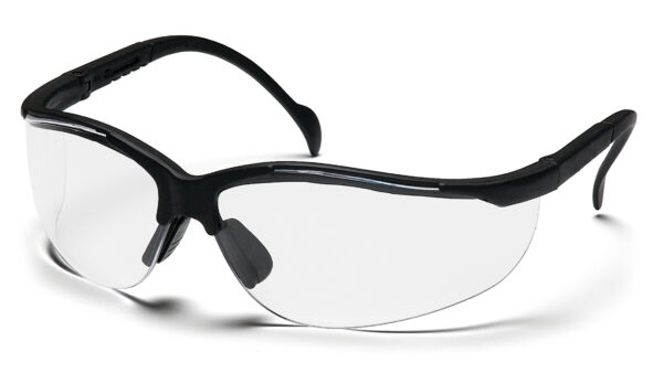 FIT Style Safety Glasses Clear w/ Black Frame