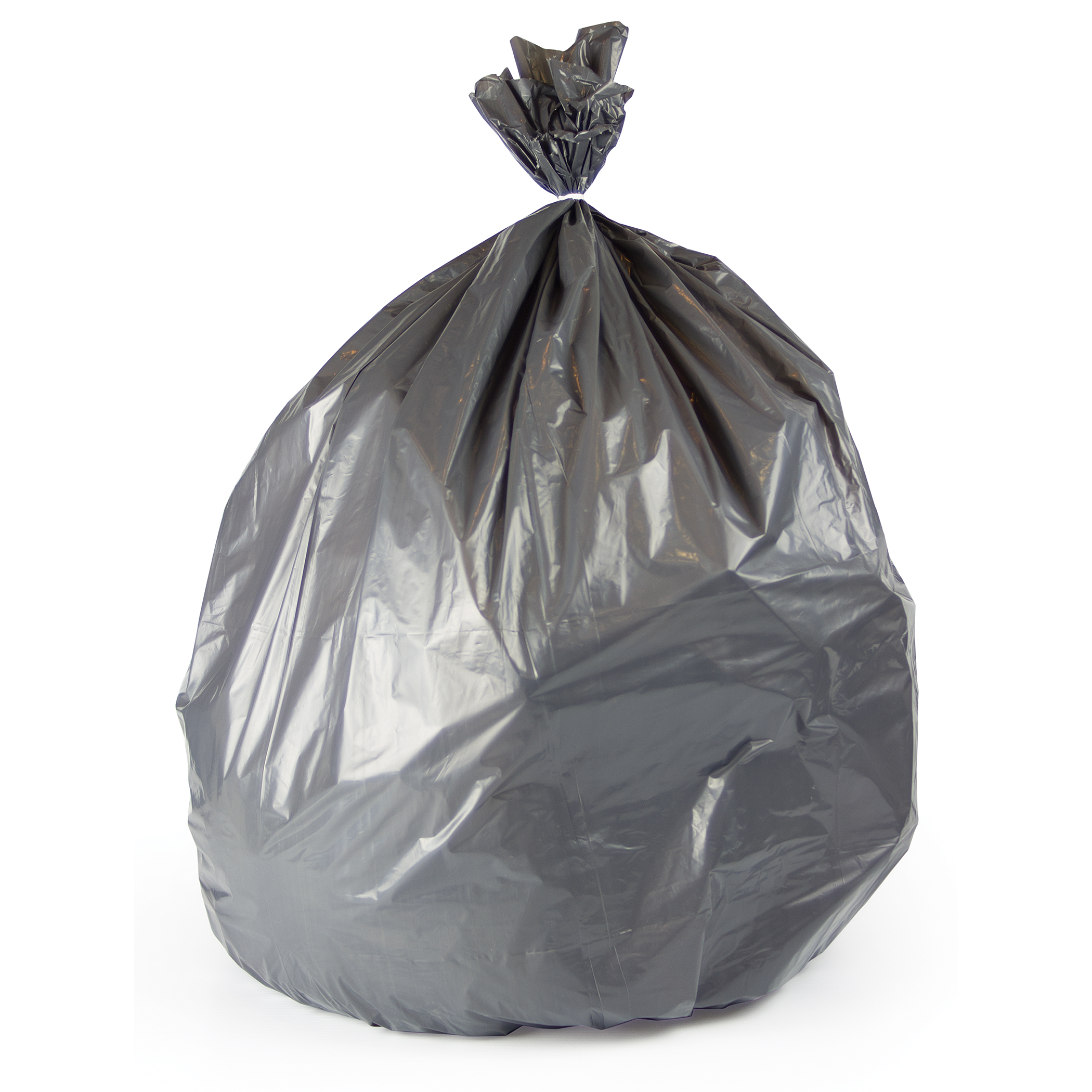 44" x 55" Gray 1.6 Mil , 56 Gallon Individually Folded Can Liner LLDPE