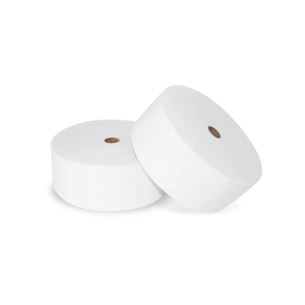 Small Core Jumbo Roll Tissue 3.3" x 1200', 2-Ply, White