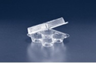 4 Compartment Muffin Container 7.63 x 8.06 x 3.25