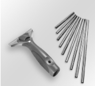 Stainless Steel Channel w/ Rubber 18"