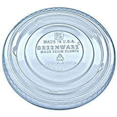 Greenware Clear Cup Lid No Slot For GC9OF GC12S & GC20