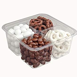Greenware On-The-Go Square Box 6" Square 4 Compartments