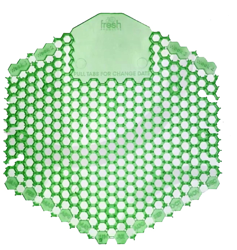 Wave 3D Urinal Screen Green Herbal Mint Scent