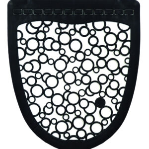 Toliet Floor Commode Mat Black / Black