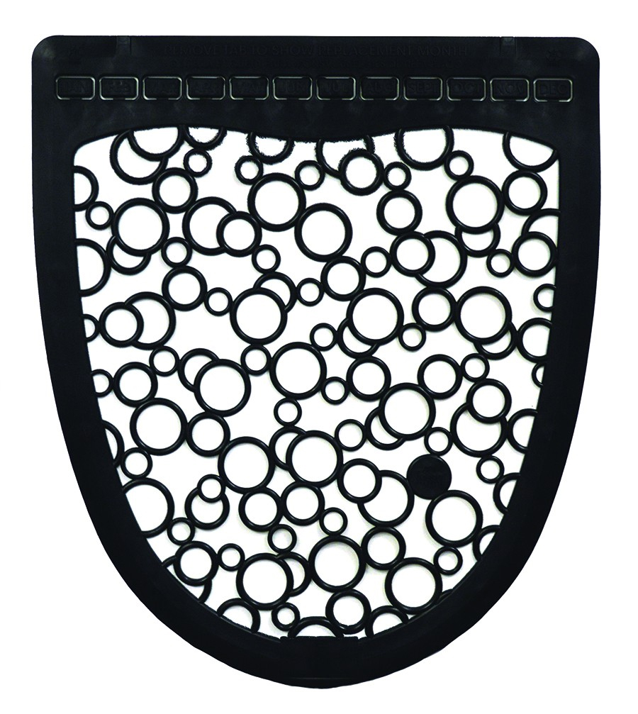 Toliet Floor Commode Mat Black / Black
