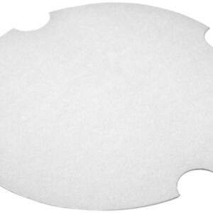 White Flat Paper Lid For 85 oz / 6 lb Food Bucket/Tub