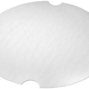 White Flat Paper Lid For 170 oz / 10 lb Food Bucket/Tub