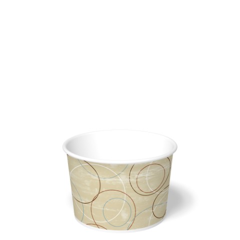 16oz Squat Paper Food Container "Champagne"