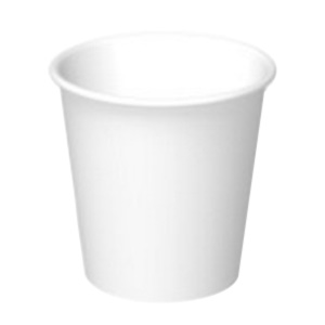 4oz Hot Cup Carte Blanc / White