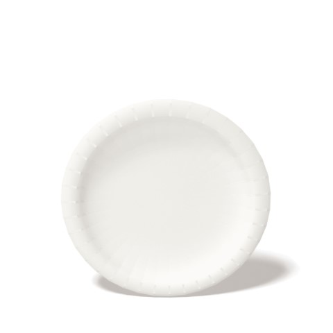 9" Medium Weight Paper Plate Carte Blanc / White