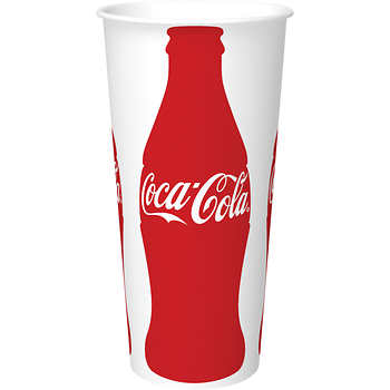 44oz Tall Paper Cold Cup "Coke"